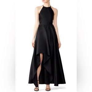 Badgley Mischka Black Sculptural Gown